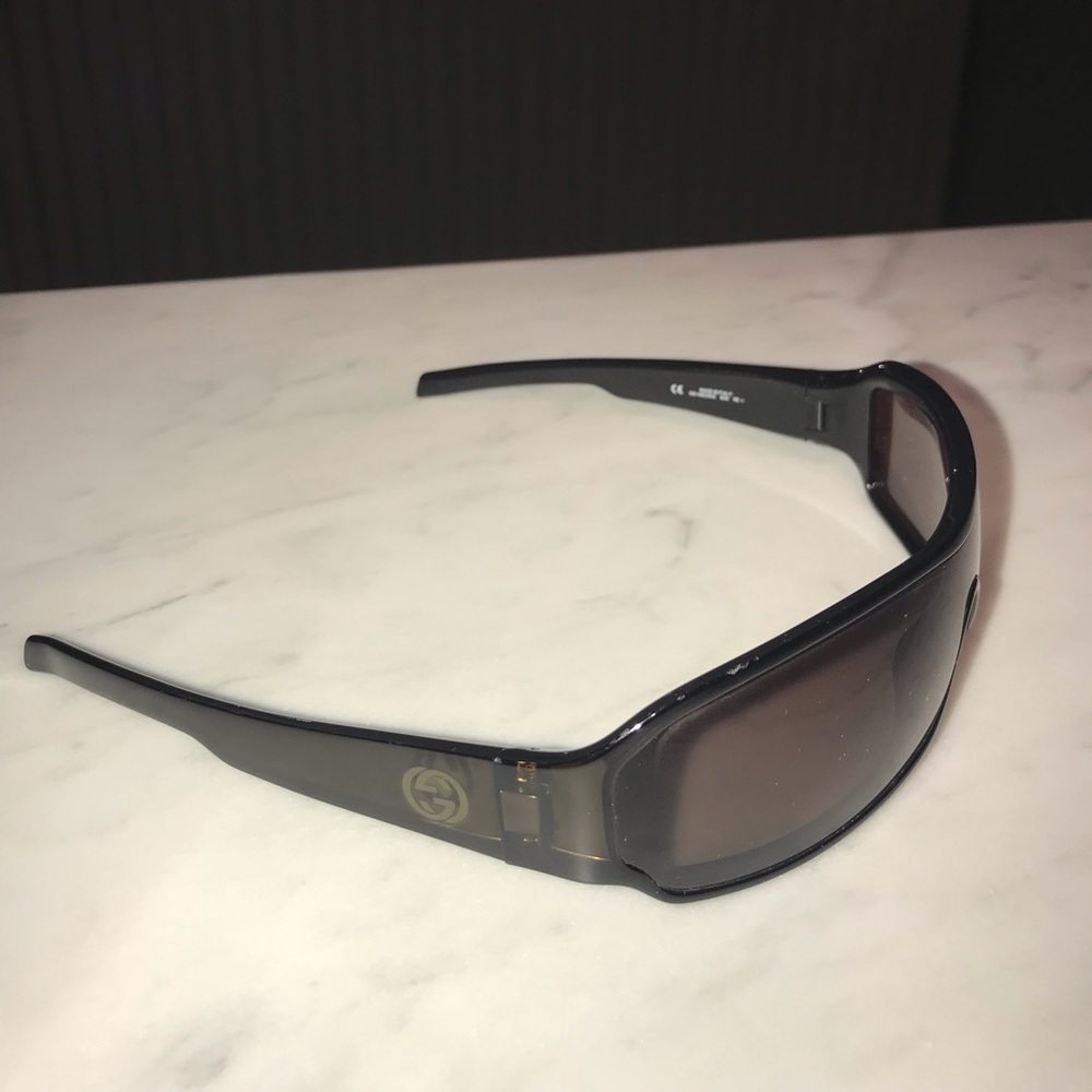 Mens Gucci Vintage 1990 90s GG 1462 sunglasses black/brown smoke
